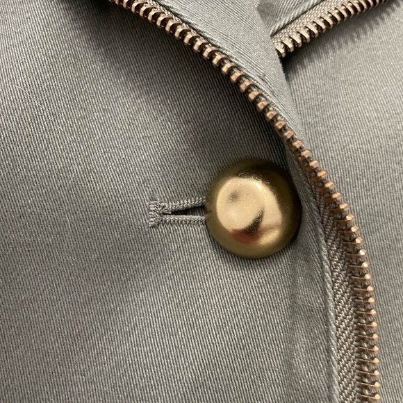 Linea by Lois Dell’Olio women’s sage green cottonJacket with zipper Details L - Picture 7 of 9